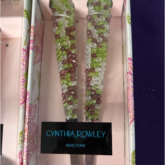Cynthia Rowley cake server and salad server set - Picture 2 of 6